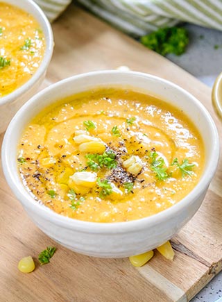 Creamy Corn Gazpacho 